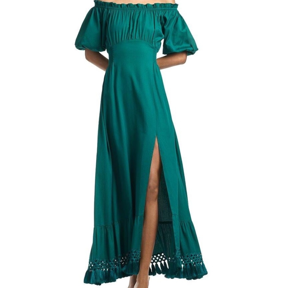 Sachin & Babi Dragonfly Jacqueline Emerald Maxi Dress